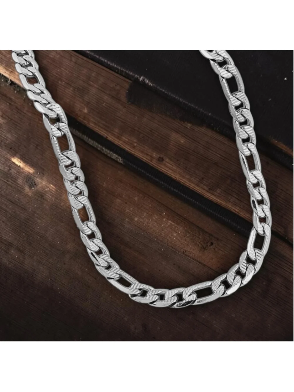 Marine Link Necklace in Stainless Steel 22 Inches